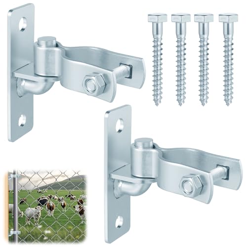 2 Pair Heavy Duty Gate Hinges 1-3/8'' Gate Hinge, Screws Included - size: 2 Pair-1-3/8''