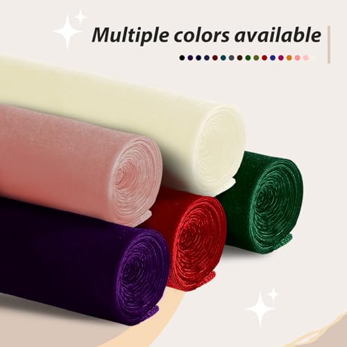 KKJIAF 2 Yard Dark Purple Stretch Velvet Fabric 60" Wide for DIY Crafts - color: Dark Purple, size: 2 Yard