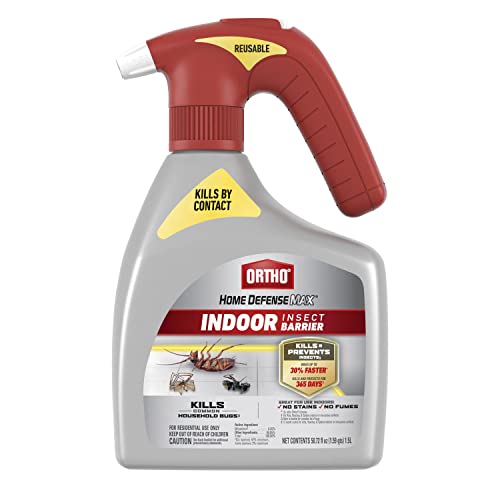 Ortho Home Defense Max Indoor Insect Barrier, 1.5 L | Home Bug Killer Spray with Battery Powered Quickhand Sprayer, Kills Ants, Roaches, Spiders, Fleas and Ticks - color: Quickhand Sprayer