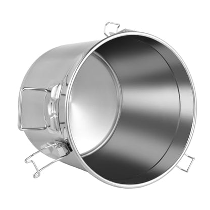 DYNAMI 8.7Gal 304 Stainless Steel Bucket Milk Can with Airtight Lid