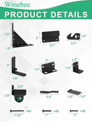 Sliding Gate Kit,Heavy Duty Gate Hardware with Wheel, Anti Sag Fence