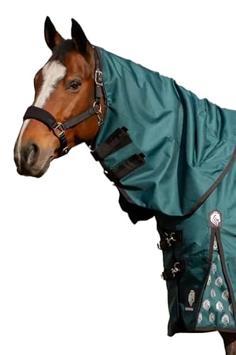 Equinavia Arktis Turnout Neck Cover No Fill | 1200 Denier - Deep Green - M - color: Deep Green, size: M