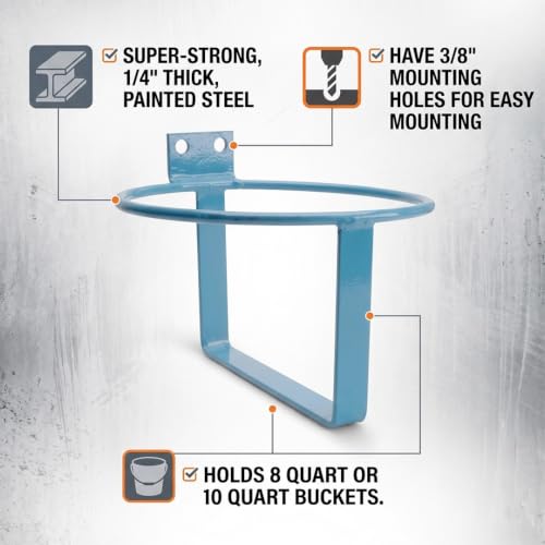 FarmTek Single Bucket Holder – Painted Steel