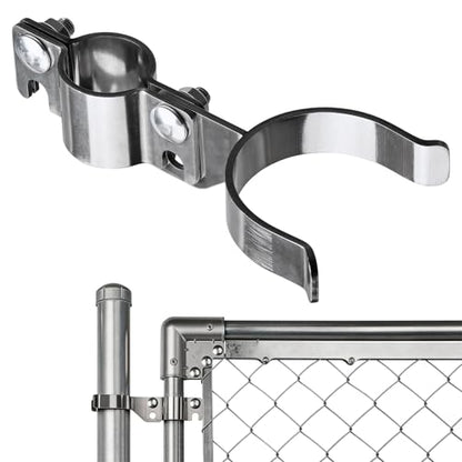 Stainless Steel 1-3/8" x 2-3/8" Chain Link Gate Latch （Fit 1-3/8" Gate Frame）, Heavy Duty Chain Link Fence Gate Fork Latch with Hole for Padlock 1Pack - color: 1-3/8"x2-3/8"