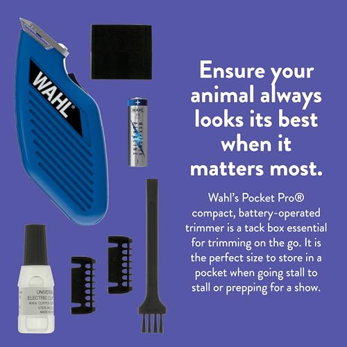 Wahl Professional Animal Pocket Pro Equine Trimmer Kit, Blue - color: Blue