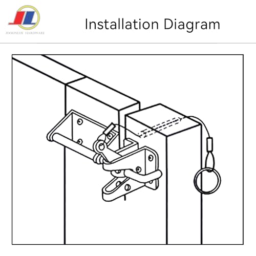 Gravity Gate Latch, Self-Locking Fence Latch, Black - size: Gravity