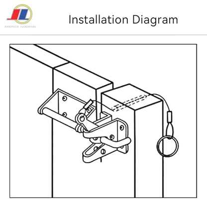 Gravity Gate Latch, Self-Locking Fence Latch, Black - size: Gravity