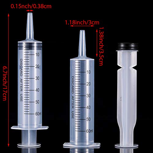 Frienda 4 Packs Syringes Without Needles,60 Ml - size: 60 ml