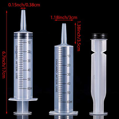 Frienda 4 Packs Syringes Without Needles,60 Ml - size: 60 ml