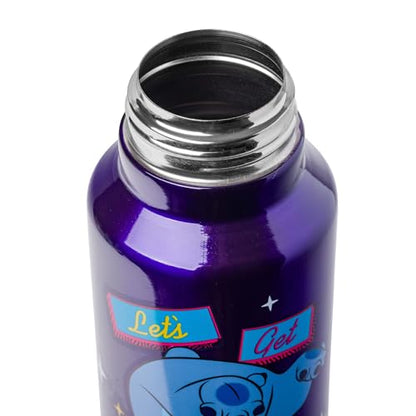 Silver Buffalo Disney Lilo and Stitch, Stainless Steel Water Bottle, 27oz | Get Weird, Includes Strap, 0.8 Liters - color: Lilo and Stitch Get Weird, size: 27 Ounces