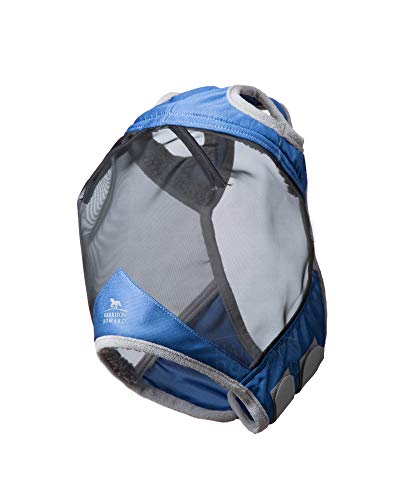 Harrison Howard CareMaster Pro Luminous Fly Mask Large Eye Space Standard Aquamarine Full Size - color: Aquamarine, size: Full (Large)