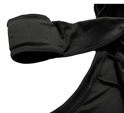 Majestic Ally Premium 4-Way Stretch Spandex/Elastane Horse Shoulder Guard for and Protection, Large, Black - color: Black