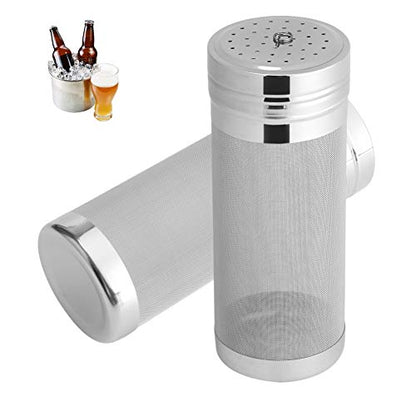 Stainless Steel Mesh Beer Filter, 300 Micron Mesh Homebrew Hops Beer Tea Kettle Brew Filter, Reusable Fine Hop Filter Strainer for Nut Milk Cold Brew Wine Coffee Grain
