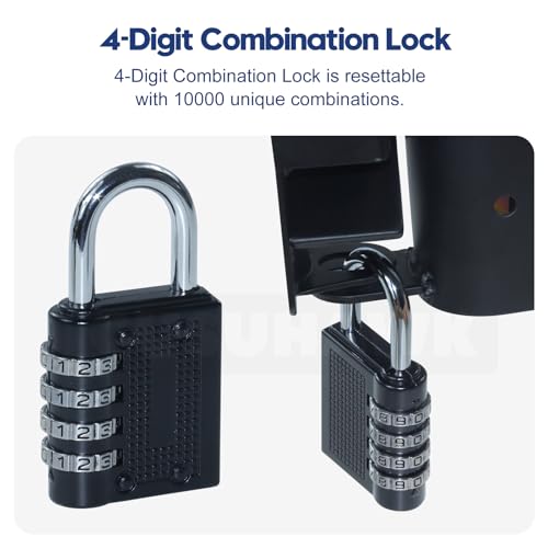 2 Pack Mini Farm Gate Latch for Gates with 1-1/4" to 1-1/2" Tubes - color: 2x S16100700(Small Size Version 3"x 5")