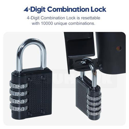 Mini Farm Gate Latch for Metal Gates with 1-1/4" to 1-1/2" Tubes - color: 1x S16100700(Small Size Version 3"x 5")