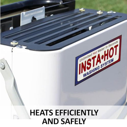 Original Portable Equine Washing System | Ultimate Comfort with Instant Warm Water | Comfortable, Stress-Free Horse - style: Insta-Hot with Cart & Basket