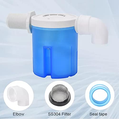 Float Valve 1/2" Side Automatic Water Level Control Valve for Water Tank - size: 1/2" side