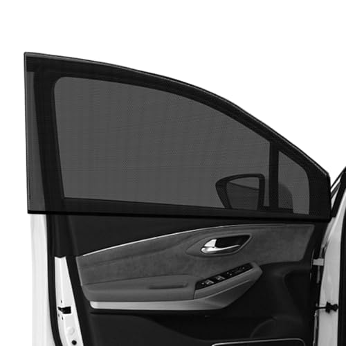 2 PCS Car Window Shades, Stretchy Mesh Front Rear Side Window Sun Shades for Heat Block UV Protection, Universal Breathable SUV Window Screen Covers to Keep Your Cars Cool (SUV, Front) - color: SUV, size: 2 PCS (Front)