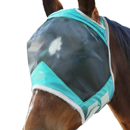 Harrison Howard CareMaster Pro Luminous Fly Mask Large Eye Space Standard Summer Mint L - color: Summer Mint, size: Full (Large)