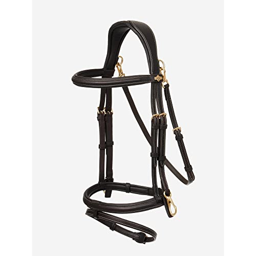LeMieux Kudos Work Bridle - color: Brown, size: X-Full