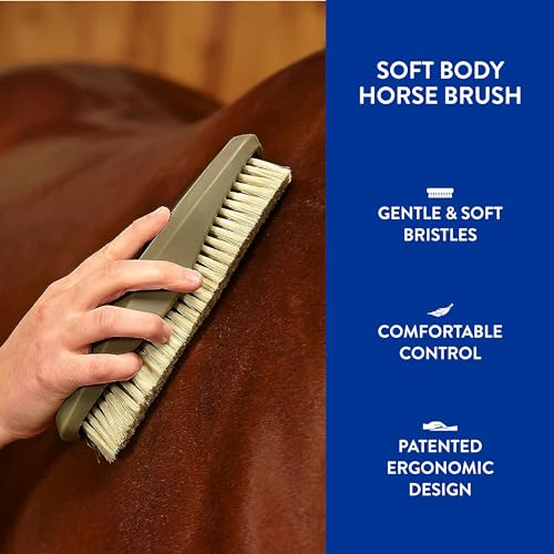 Wahl Professional Animal Equine Soft Body Horse Brush, Black