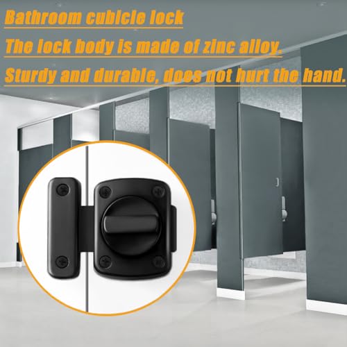 French Door Reinforcement Lock Latch,Anti Pick,Night Lock - color: Black-2
