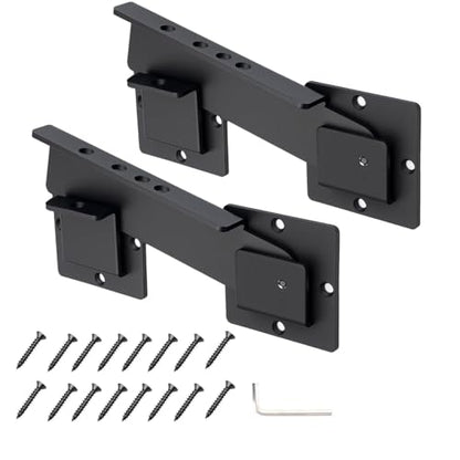 9-Inch Heavy Duty Flip Gate Latch with 4 Padlock Holes 4mm Thick Carbon Steel Adjustable Door Latch for Sliding/Swing Gates, Barn, Shed, Garage, Yard, Fence (2pcs 9 inch) - size: 2pcs 9 inch