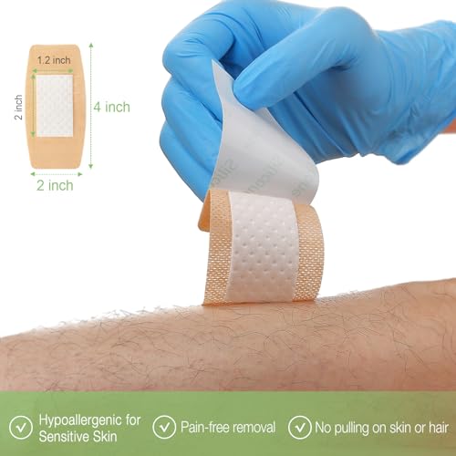NeuHeils Silicone Bandages for Sensitive Skin, Large 2"x4", 40 Pack - size: 2''x4''(40 Packs)