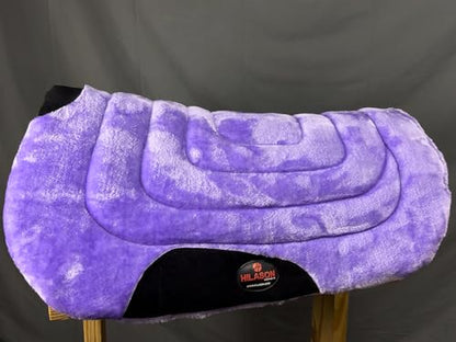 HILASON Western Endurance All Purpose Horse Fleece Saddle Pad - color: Purple