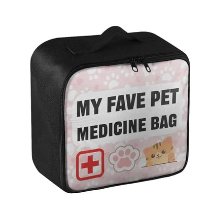 Pink First Aid Bag Empty Pet 1st Aid Bag Medical Travel Case First Responder Emergency Medicine Bags for Car Home Office Sport Outdoors - color: Pink Pet