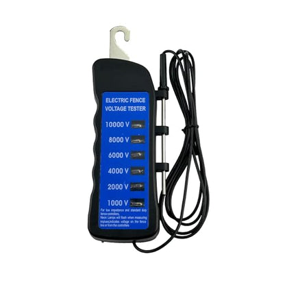 KuGuo Electric Fence Tester, 10000V Voltmeter with 6 Lights Indicator