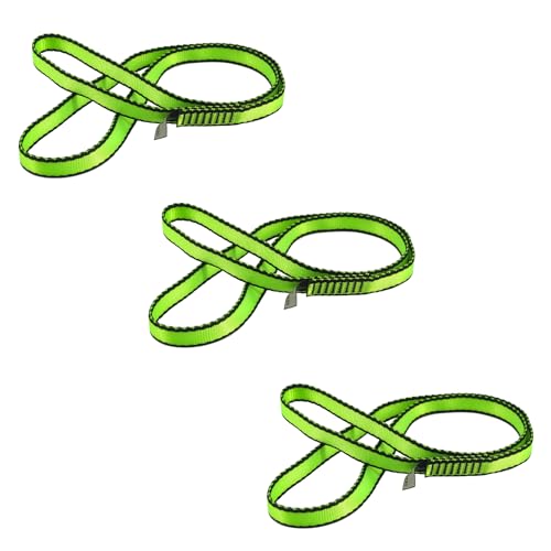 NewDoar 16mm Climbing Sling UIAA CE Certified,23KN EN566 Certified,Climbing Utility Cord Rock Climbing,Creating Anchors System,Rappelling Gear,Perfect for Tree Work - color: Green, size: 24"/60cm/3pcs