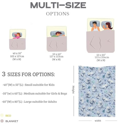 Manatees Throw Blanket Fuzzy Soft Cozy Blankets Soft Throws Warm Lightweight Plush Fleece Throw Blanket for Kids Men Women Gift Bed Couch Sofa 80"x60" - color: Manatees, size: 80"x60"