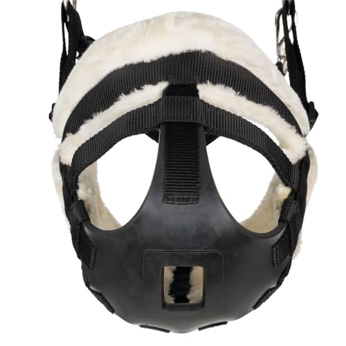 Schneiders Breathe Rite Fleece Lined Grazing Muzzle for Horses | Adjustable and Comfortable Design with Breakaway Safety Crown | Size Cob