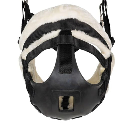 Schneiders Breathe Rite Fleece Lined Grazing Muzzle for Horses | Adjustable and Comfortable Design with Breakaway Safety Crown | Size Cob