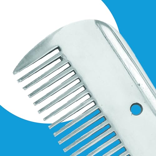 4" Mane & Tail Comb for Horses – Ergonomic Design for Gentle Detangling and Grooming – Ideal for Equine Hair Care and Maintenance (Small Gap 4") - size: Small Gap 4"