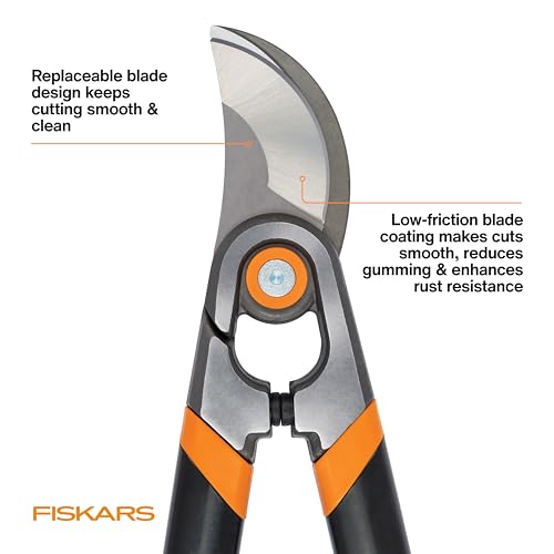Fiskars 30" Forged Garden Bypass Loppers, 2" Cut Capacity Tree Trimmer | Branch Cutter Tool, Heavy-Duty Steel Blade with Low-Friction Coating, Long Handles for Leverage and Controlled Pruning - style: 30 in