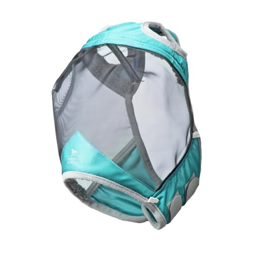 Harrison Howard CareMaster Pro Luminous Fly Mask Large Eye Space Standard Summer Mint L - color: Summer Mint, size: Full (Large)