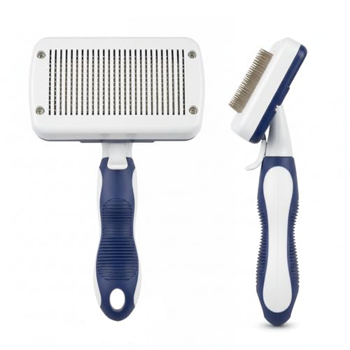 BPG Pet Grooming Tools for Dogs & Cats- Self Cleaning Slicker Brush, Deshedding & Dematting Grooming Dog Brush For Shedding, Removes Loose Fur & Tangles- Brooklyn Pet Gear - color: Self Cleaning Slicker Brush