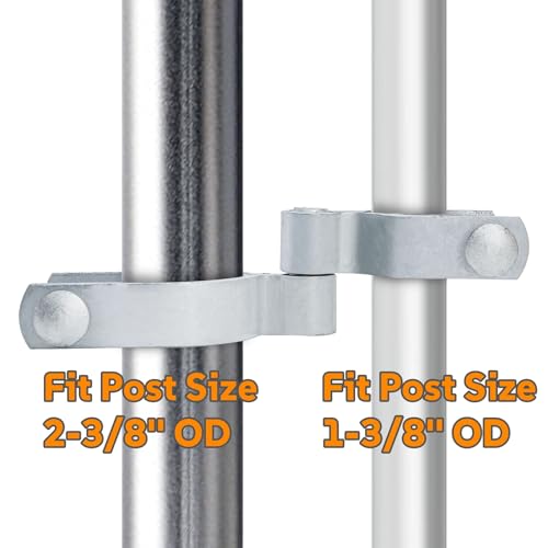 4 Set of Chain Link Fence Gate Post Hinge, 2-3/8" x 1-3/8"