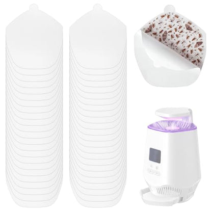 48 Pcs Refill Glue Boards Compatible with Fooxem IT10 | Fly Trap Refill, Replacement Sticky Pads for Kitchens, Living Rooms, and Other Indoor Areas