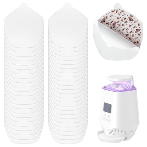 48 Pcs Refill Glue Boards Compatible with Fooxem IT10 | Fly Trap Refill, Replacement Sticky Pads for Kitchens, Living Rooms, and Other Indoor Areas