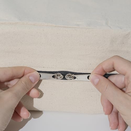 Cashmere Storage Bags - 100% Cotton, Moth Proof, Zipper Closure, Reusable, Washable Garment Storage Bags for Sweaters, Dresses - Perfect for Underbed Storage and Organizing Sweaters in Closet (1 Bag)