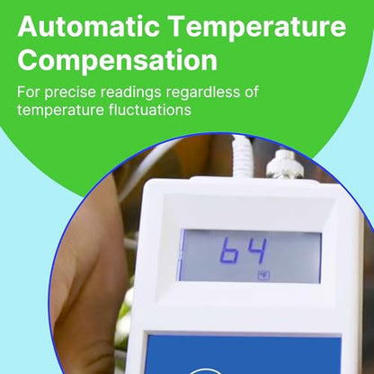 Bluelab METCOMPLUS Combo Meter Plus for pH, Temperature, and Conductivity in Water and Soil with Easy Calibration, Digital Nutrient (TDS/PPM) Testing Kit for Hydroponic System & Growing Indoor Plants | works in Water and Soil - Digital Nutrient (TDS/PPM)