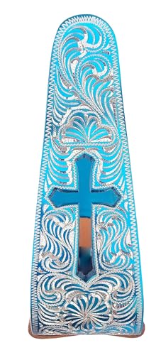 CHALLENGER Horse Saddle Stirrups Western Lightweight Aluminum Engraved Cross Cut-Out 51211 - color: Cross Silver