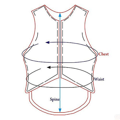 HILASON Rodeo Safety Vest Protective Gear for Equestrian Riders Men Women - size: Medium