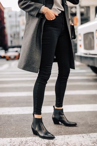Hooever Women's Wool Coat Notch Lapel Double-Breasted Peacoat - color: Darkgrey, size: X-Small
