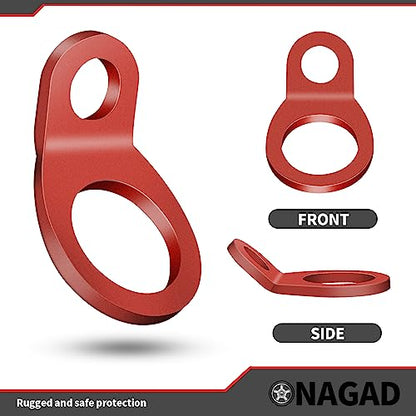 Large Bolt On Tie Down Rings for Trailer Truck Bed 6 Pack 2000 lbs Capacity - color: Red, size: Large-6 Pack