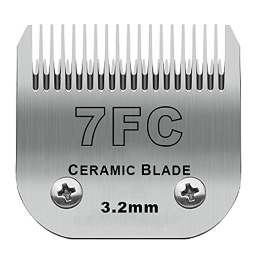 7FC Detachable Dog Blades Compatible with Andis/Oster A5 Grooming - color: Silver, size: 7FC 3.2mm