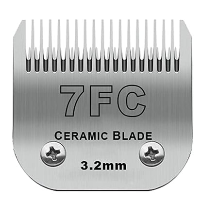 7FC Detachable Dog Blades Compatible with Andis/Oster A5 Grooming - color: Silver, size: 7FC 3.2mm